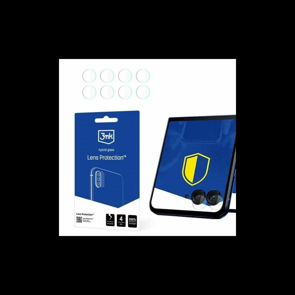 Hybridglas für das Kameraobjektiv 3MK Lens Protect Motorola Razr 50 Ultra (Vorderseite) [4 PACK] - 1