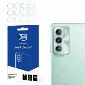 Hybridglas für die Kameraobjektiv 3MK Lens Protect Oppo Reno 12 Pro [4 PACK]