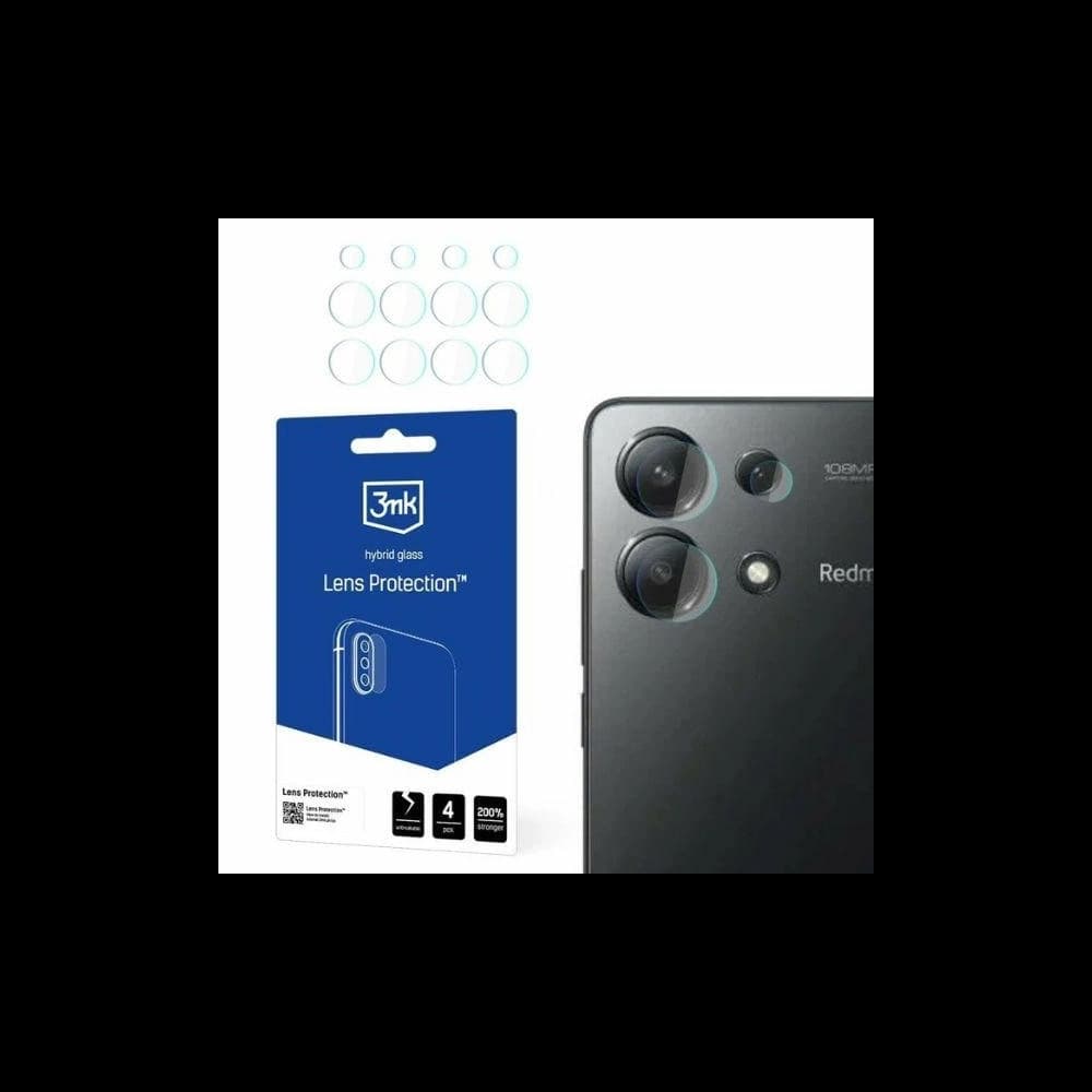 Hybriidglas für die Kameraobjektiv 3MK Lens Protect Xiaomi Redmi Note 13 4G [4 PACK] - 1