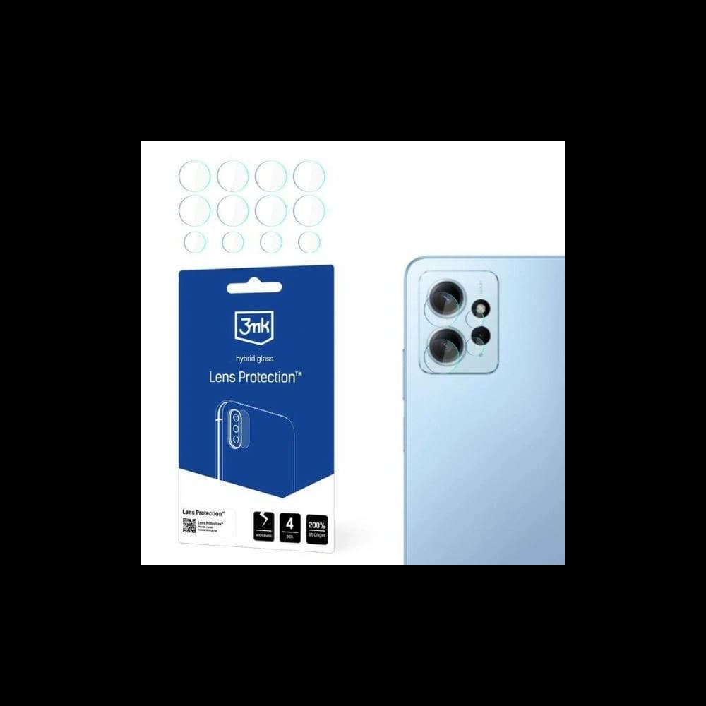 Hybridglas für die Kameraobjektiv 3MK Lens Protect Xiaomi Redmi 12 [4 PACK] - 1
