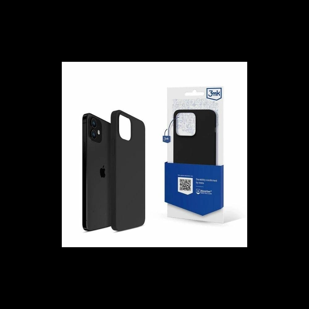 3MK Silicone Case Apple iPhone 12 Mini black - 1