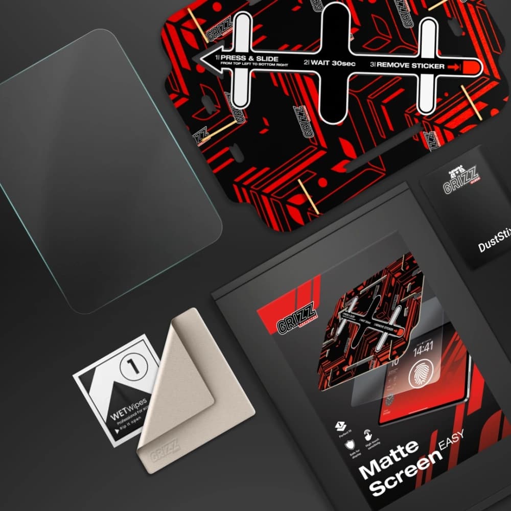 Matte Folie GrizzGlass MatteScreen Easy für Apple iPad Pro 6. Generation 12,9" - 9