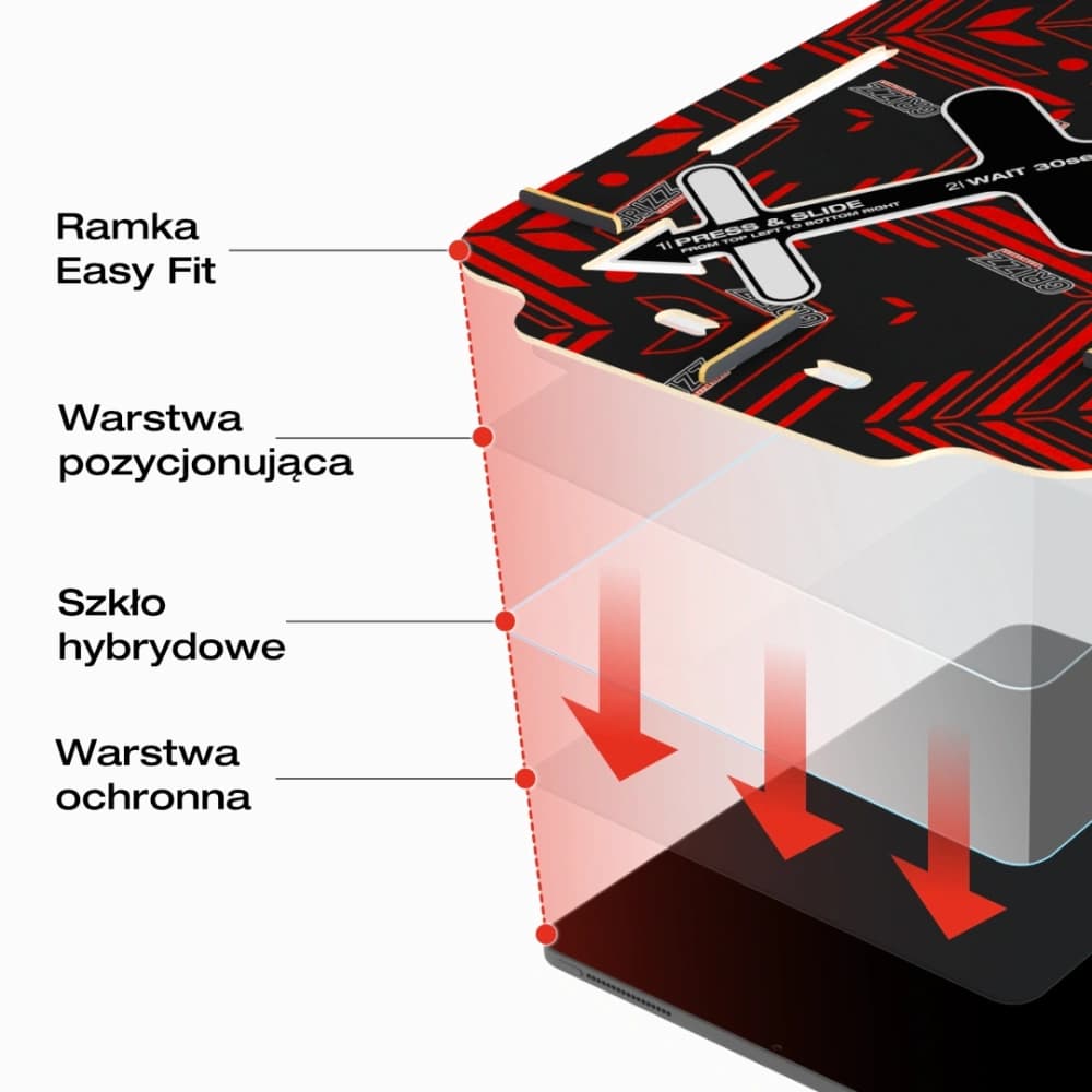 Hybrid glass GrizzGlass HybridGlass Easy for Apple iPad Air 6th 11" - 9