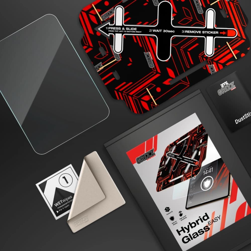 Hybridglas GrizzGlass HybridGlass Easy für Samsung Galaxy Tab S9+ Plus / S10+ Plus - 10