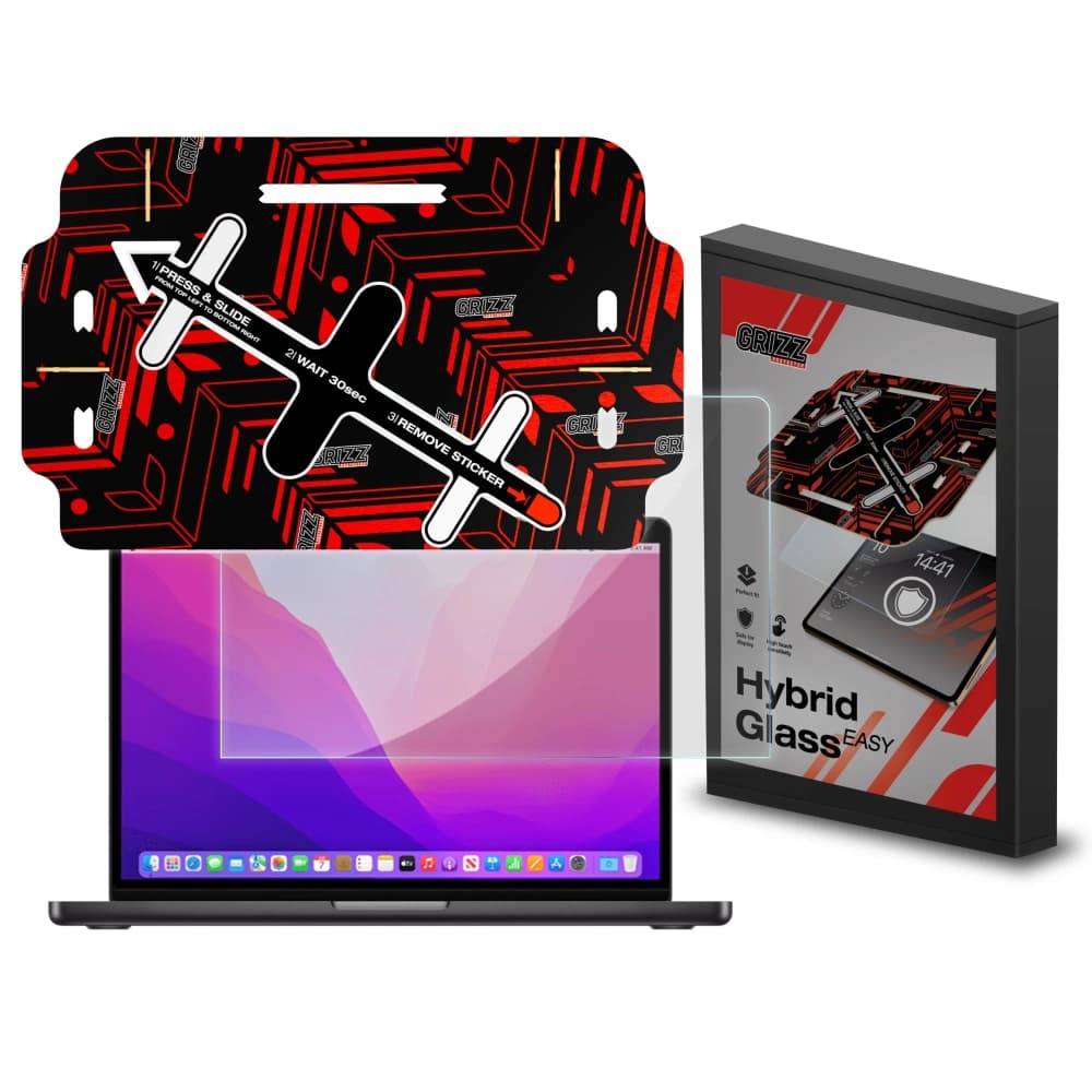 Hybrid glass GrizzGlass HybridGlass Easy for Apple MacBook Pro 13" 2022 - 1