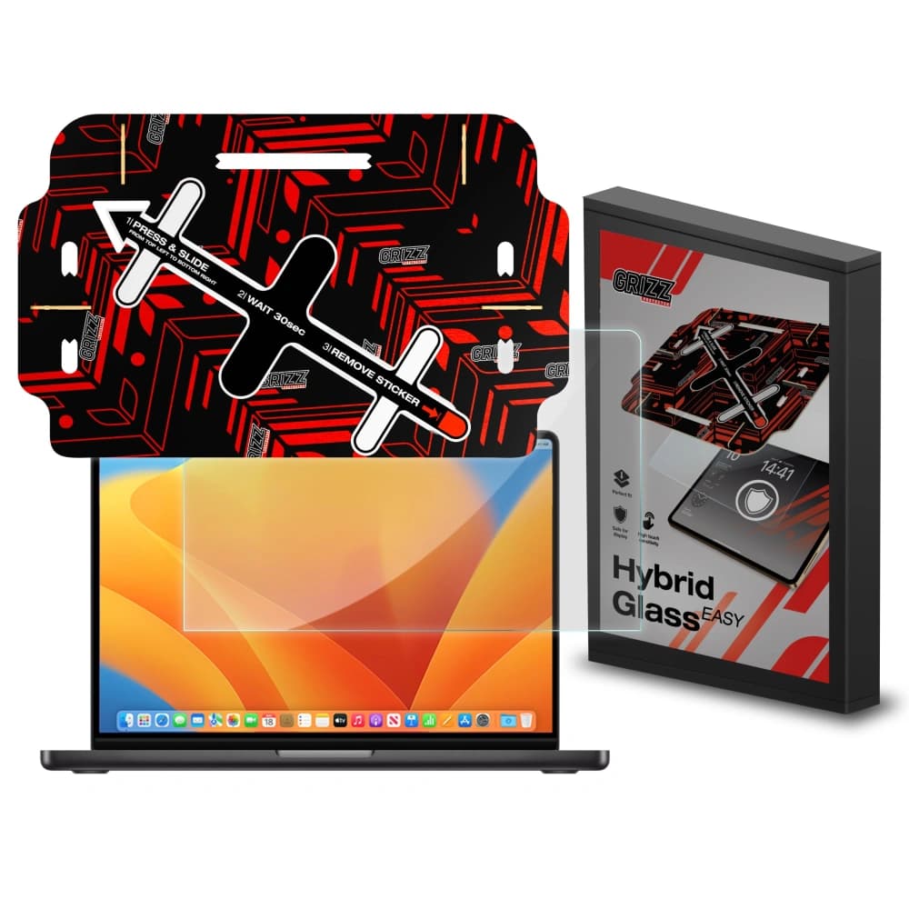 Hybrid glass GrizzGlass HybridGlass Easy for Apple MacBook Pro 16" (M1/M2/M3/M4/M5) 2021-2026 - 1