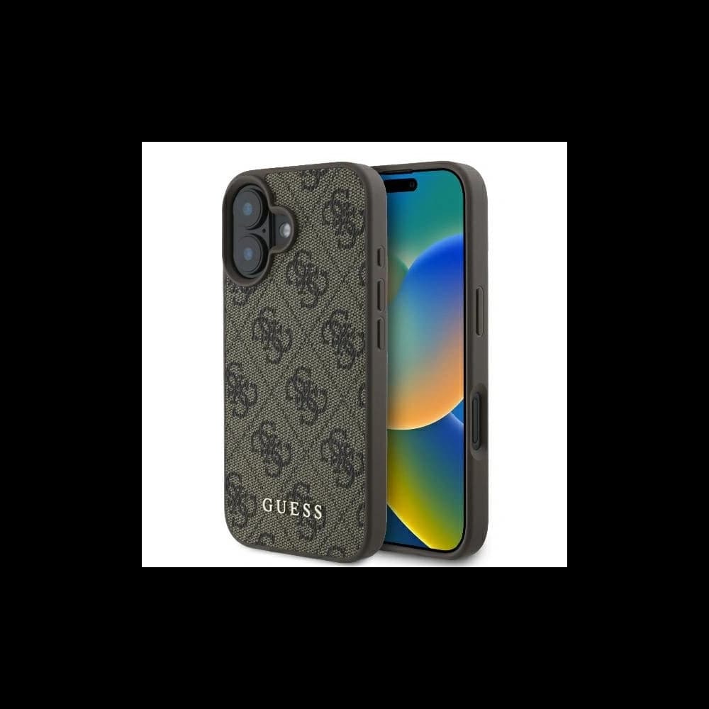 Case Guess GUHCP16MG4GFBR Apple iPhone 16 Plus hardcase 4G Classic brown - 1