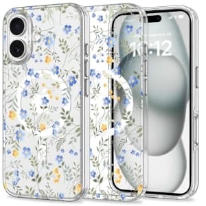 Case Tech-Protect Magmood MagSafe Apple iPhone 16 Spring Flowers