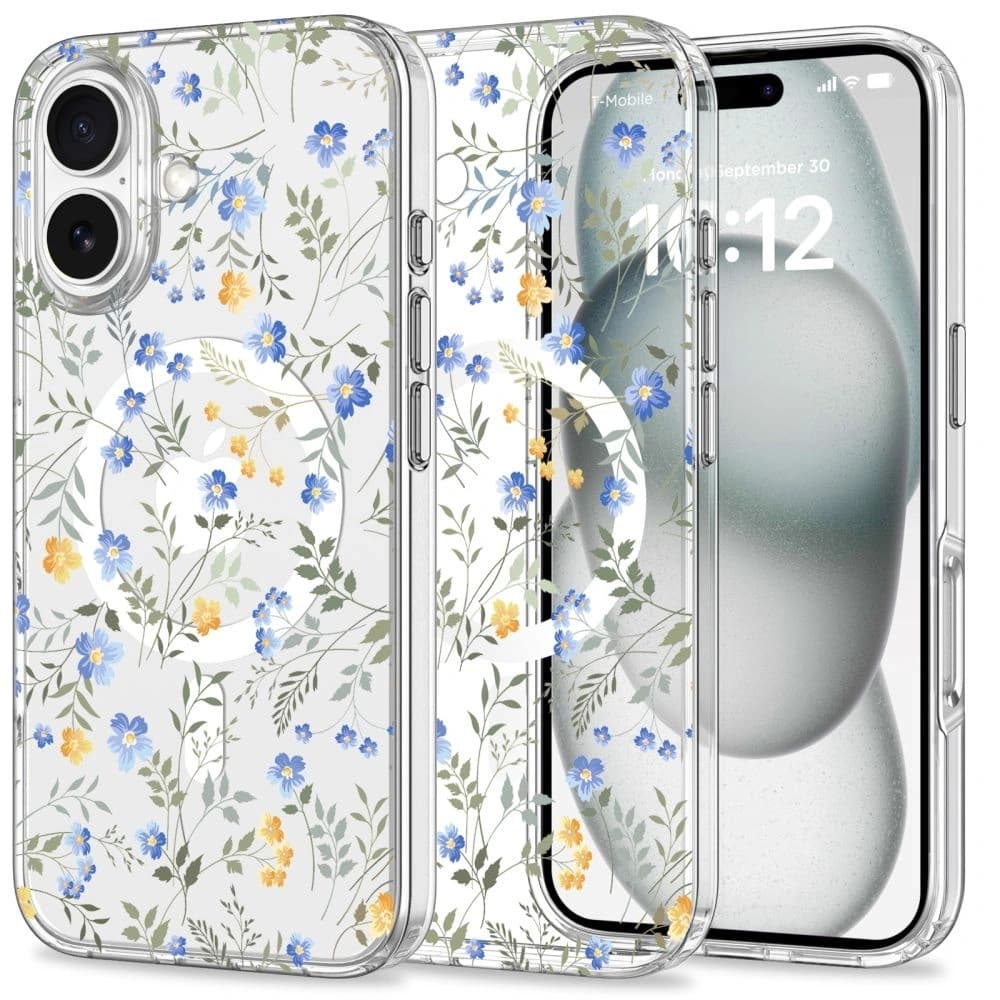 Fall Tech-Protect Magmood MagSafe Apple iPhone 16 Frühlingsblumen - 1