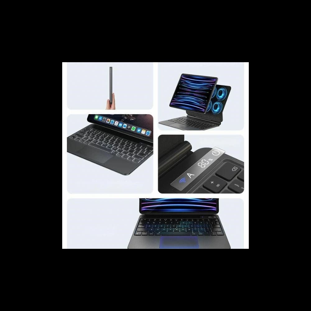 Etui z klawiaturą USAMS Miaoke Series Apple iPad Pro 12.9 2018/2020/2021/2022 (3., 4., 5. i 6. gen) czarny - 9