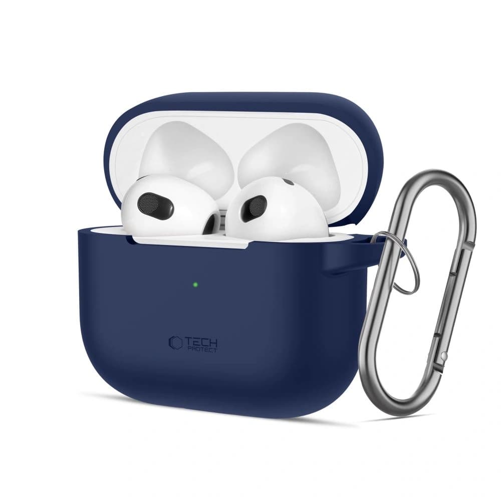 Etui Tech-Protect Silicone Hook Apple Airpods 3 Navy Blue - 1