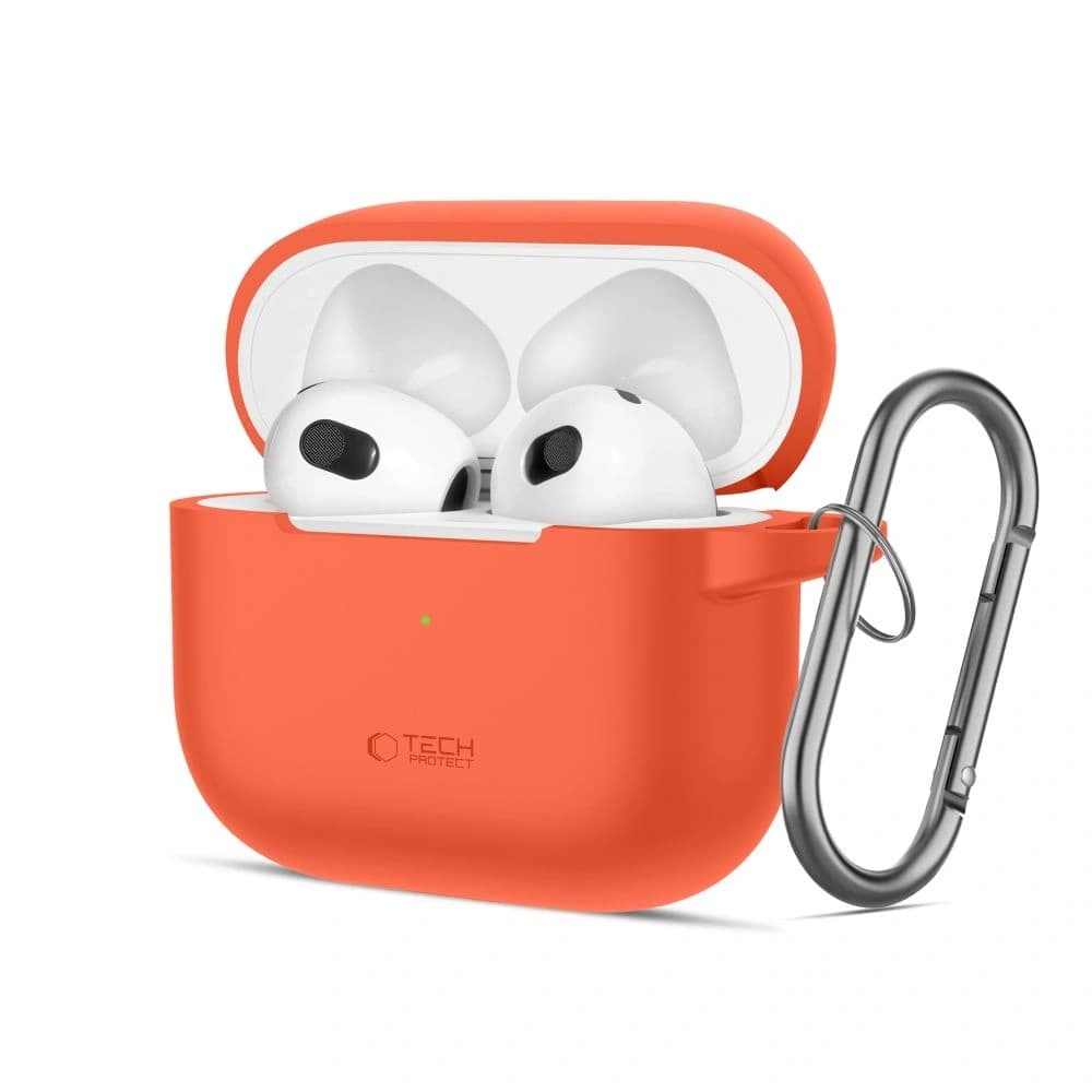 Tech-Protect Silicone Hook Apple Airpods 3 Neon Orange - 1