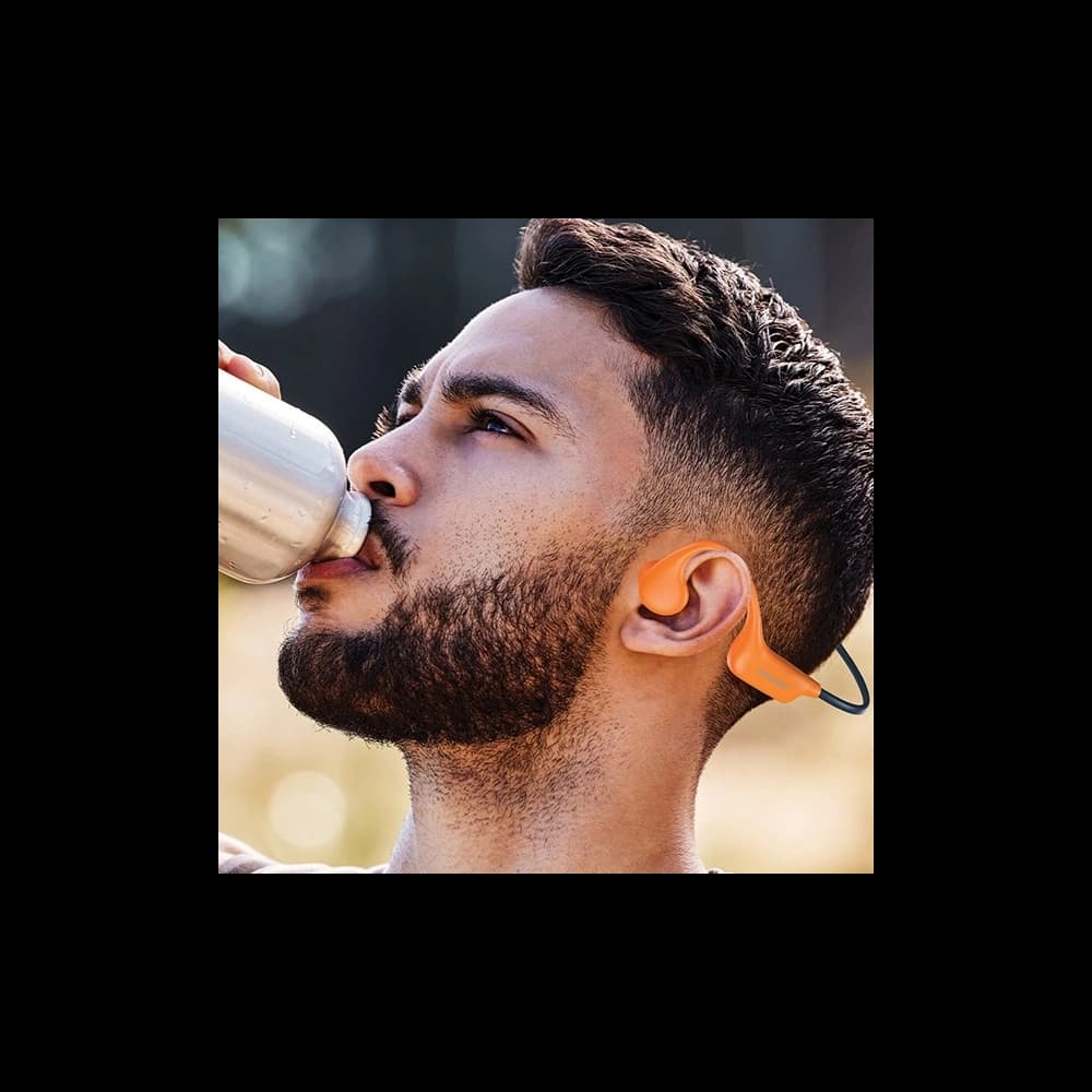 AWEI A899BL Knochenleitende kabellose Kopfhörer schwarz - 4