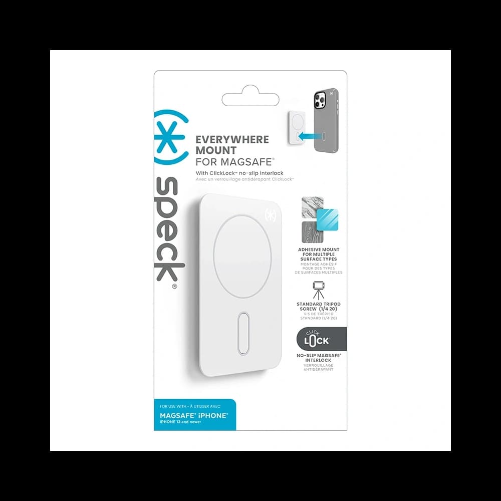 Speck Überall Mount + ClickLock MagSafe magnetischer Halter (weiß) - 9