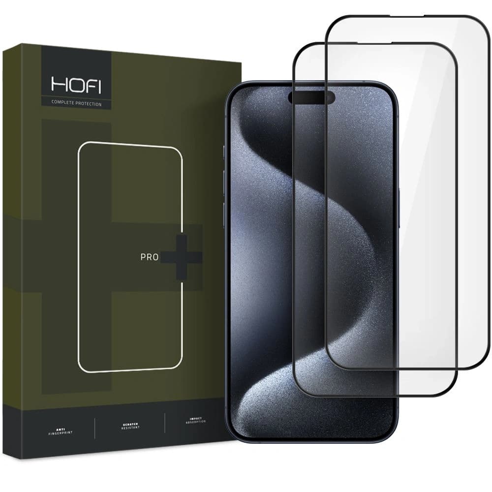 Hofi Glas Pro+ Apple iPhone 16 Schwarz [2 PACK] - 1