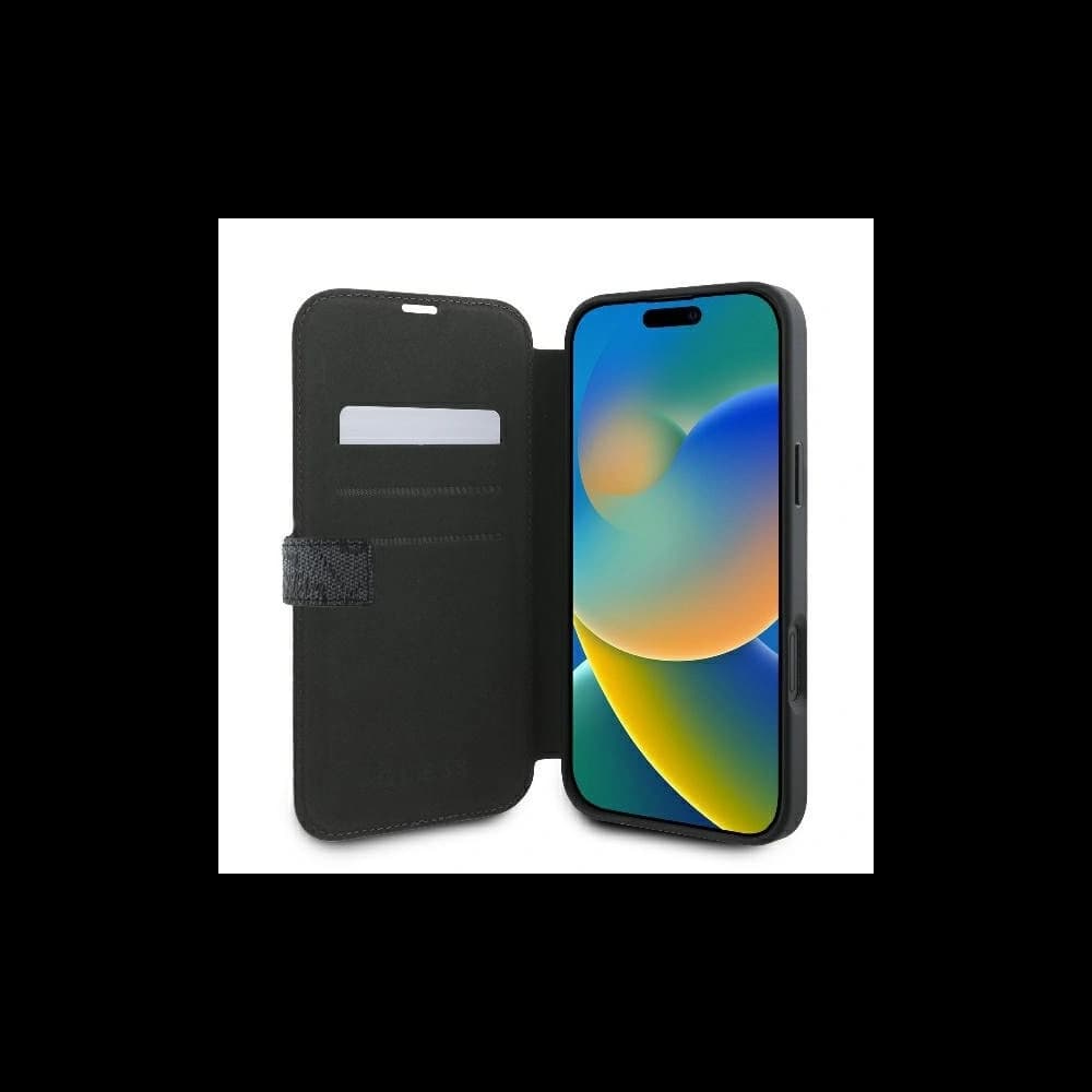 Guess GUBKP16M4GMGGR Apple iPhone 16 Plus book 4G Metal Logo black - 6