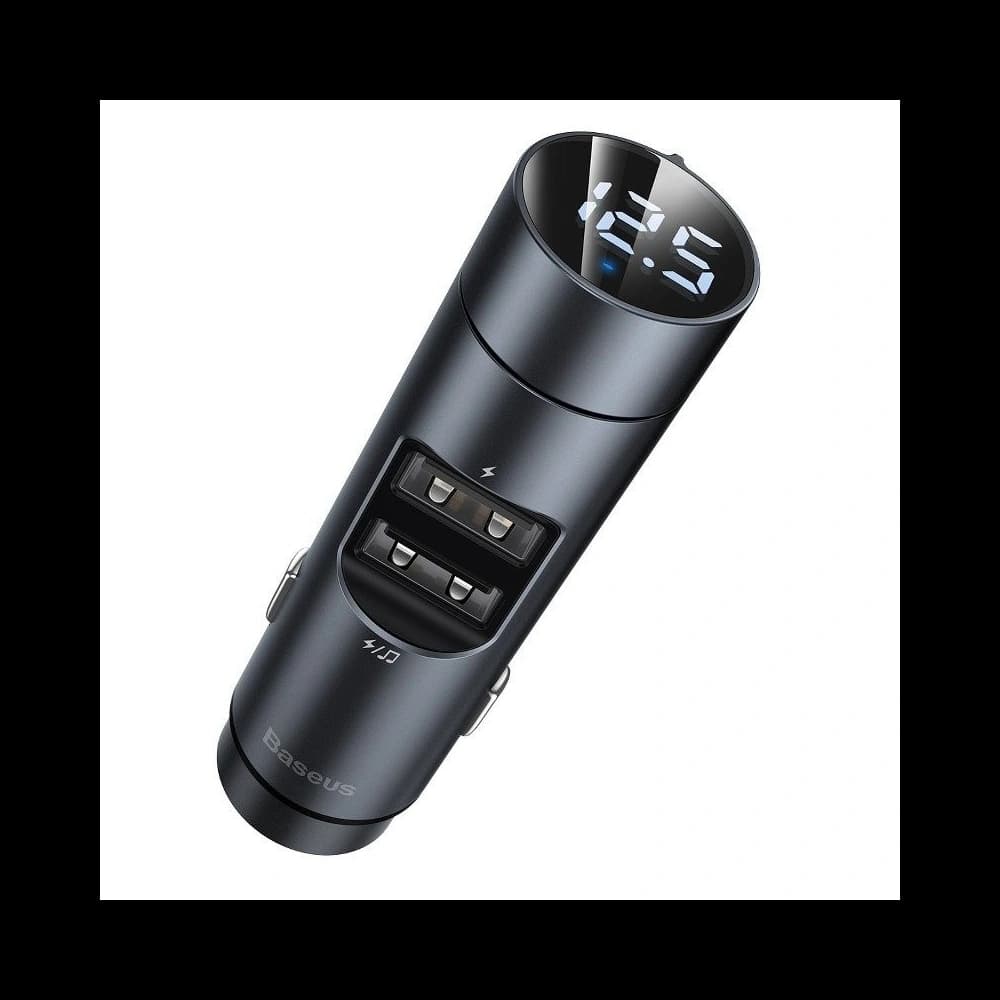 Baseus Energy Column Car Wireless MP3 Charger (Wireless 5.0+5V/3.1A) Dark grey - 1