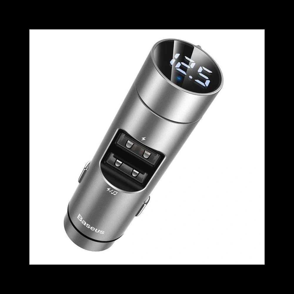 Baseus Energy Column Car Wireless MP3 Charger (Wireless 5.0+5V/3.1A) Silver - 1