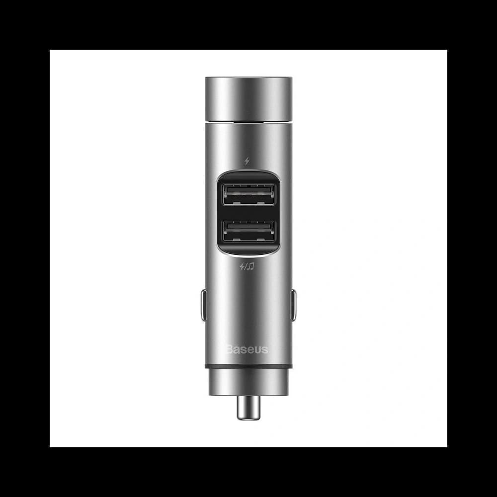 Baseus Energy Column Car Wireless MP3 Charger (Wireless 5.0+5V/3.1A) Silver - 2