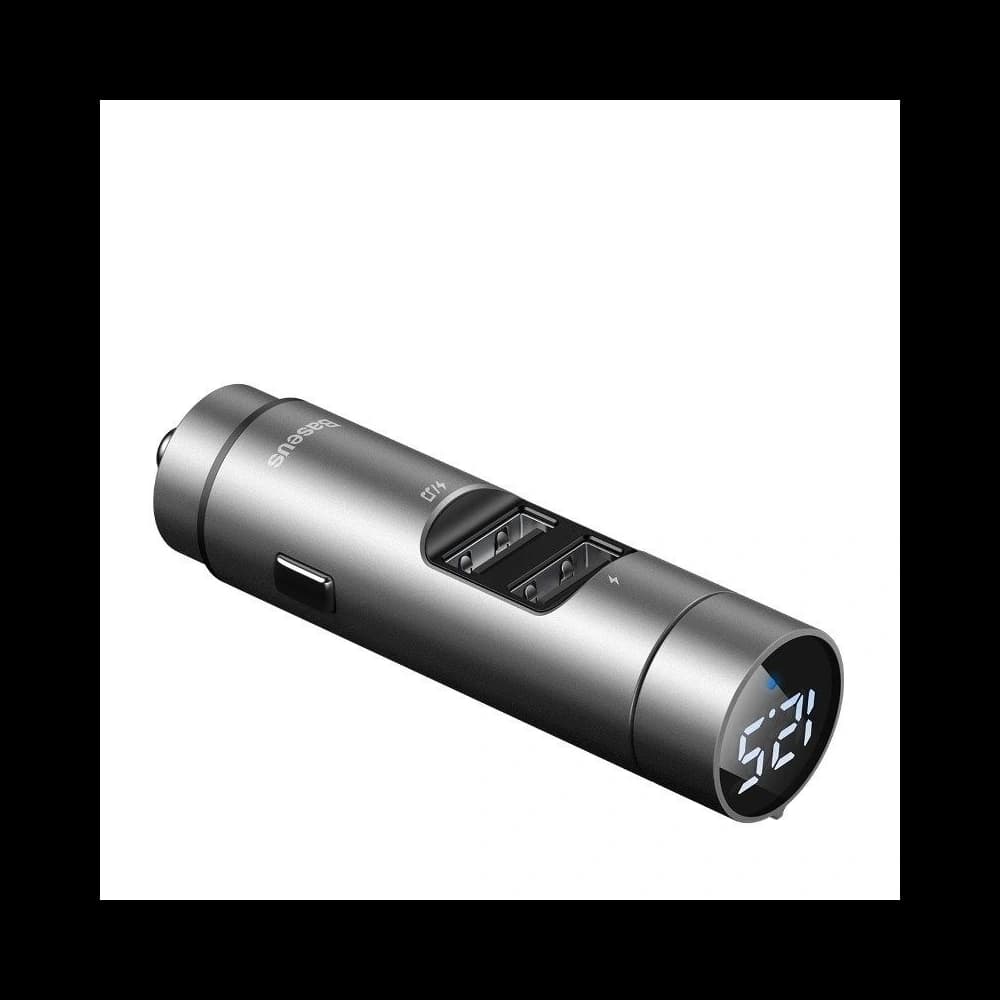 Baseus Energy Column Car Wireless MP3 Charger (Wireless 5.0+5V/3.1A) Silver - 3