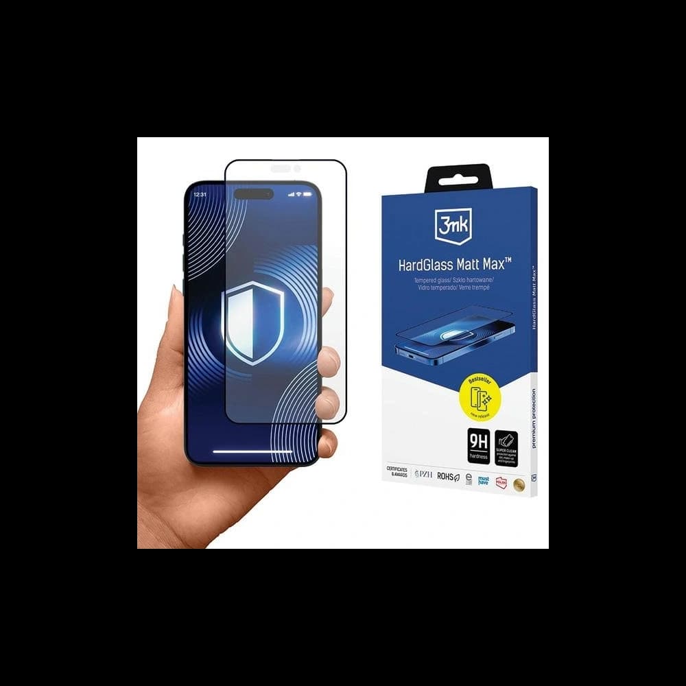 3MK HardGlass Matt Max Apple iPhone 16 - 1