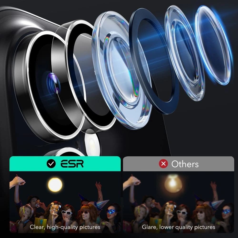 ESR Armorite Camera Protector Apple iPhone 16 / 16 Plus Clear - 5