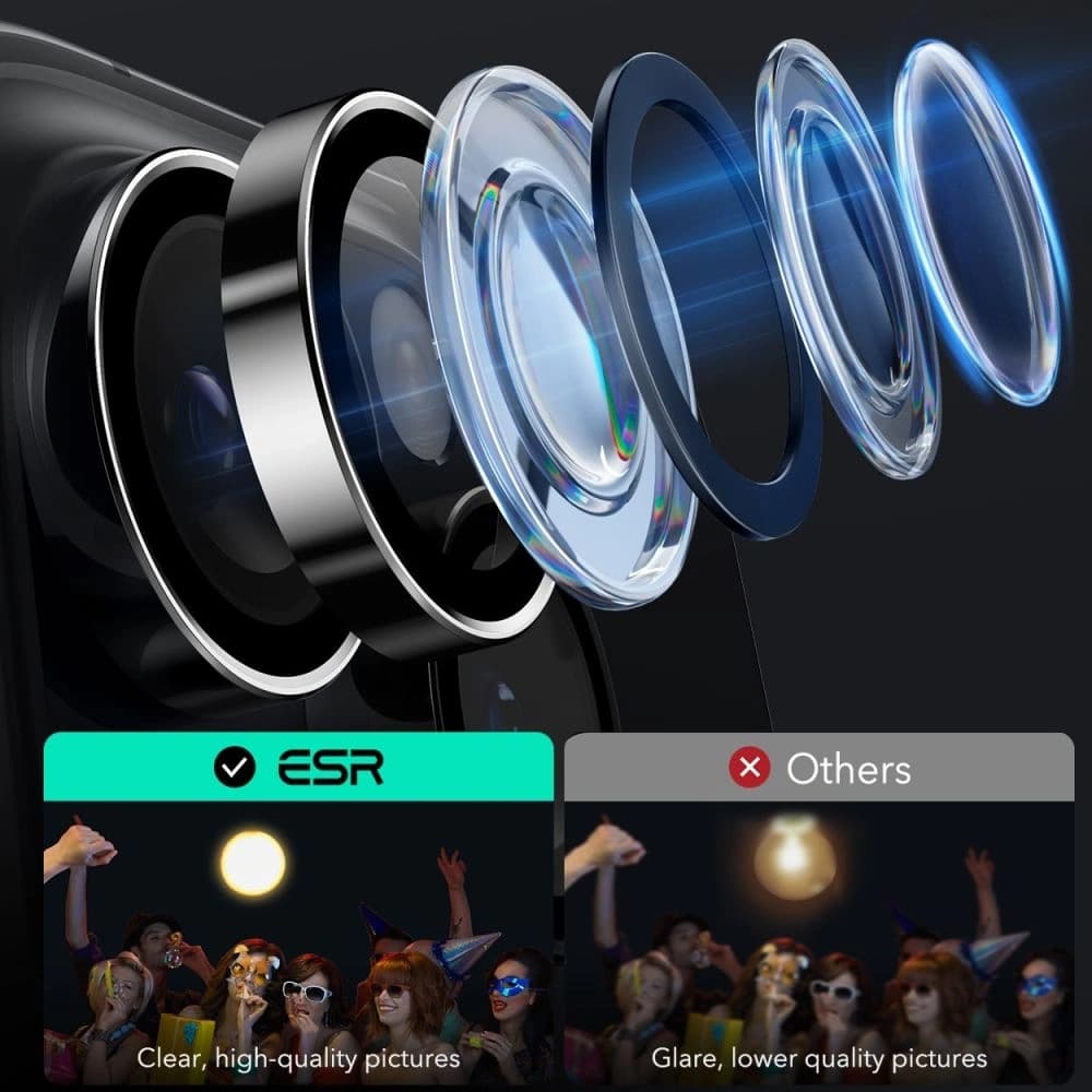 ESR Armorite Kamera Schutz Apple iPhone 16 Pro / 16 Pro Max Schwarz - 5