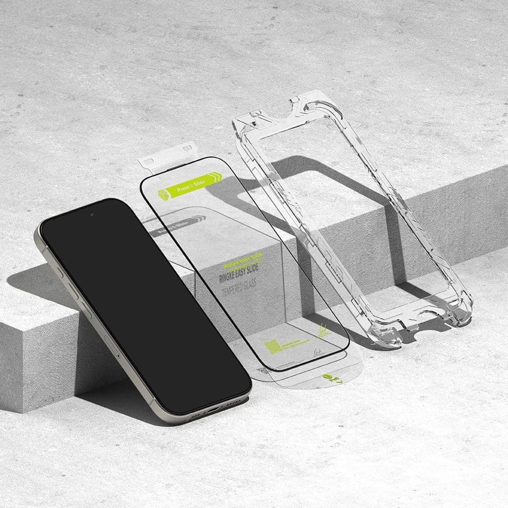 Ringke Easy Slide Apple iPhone 16 Pro Max Schwarz [2 PACK] - 3