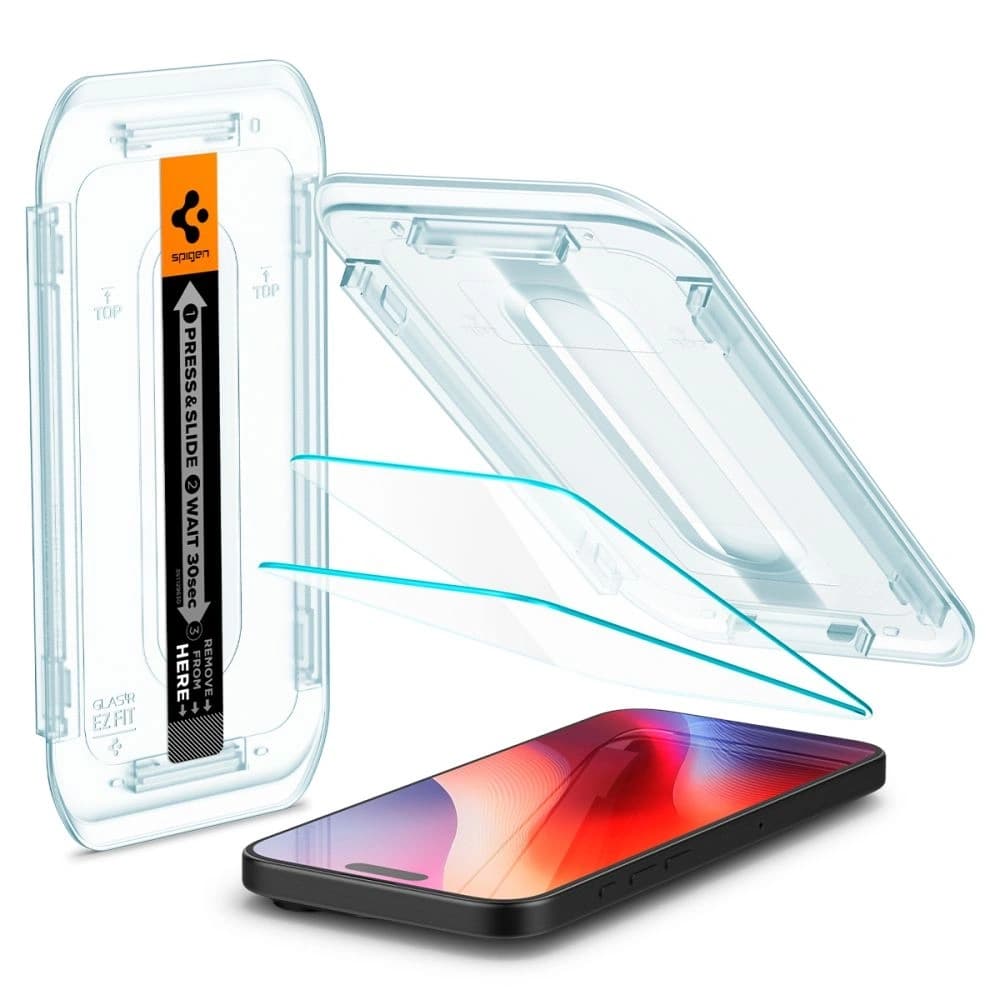 Spigen GLAS.tR ez Fit Apple iPhone 16 Pro Clear [2 PACK] - 2