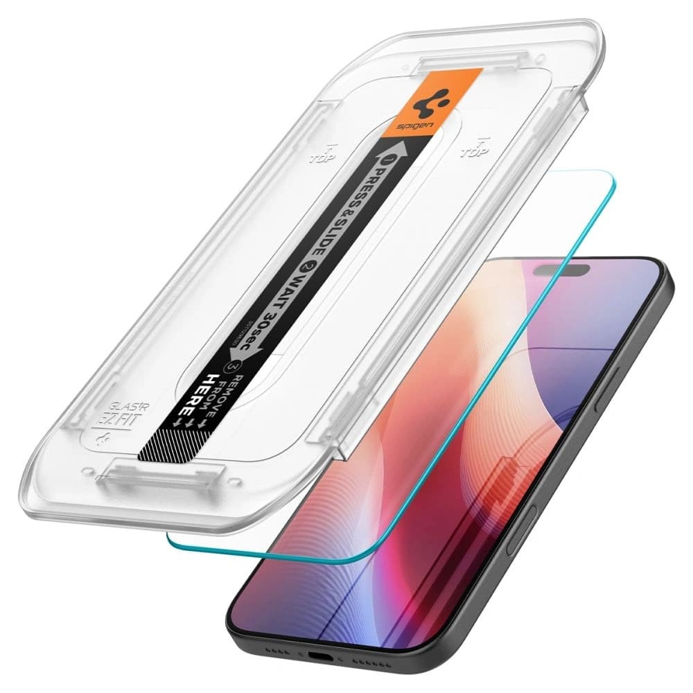 Spigen GLAS.tR ez Fit Apple iPhone 16 Pro Clear [2 PACK] - 3