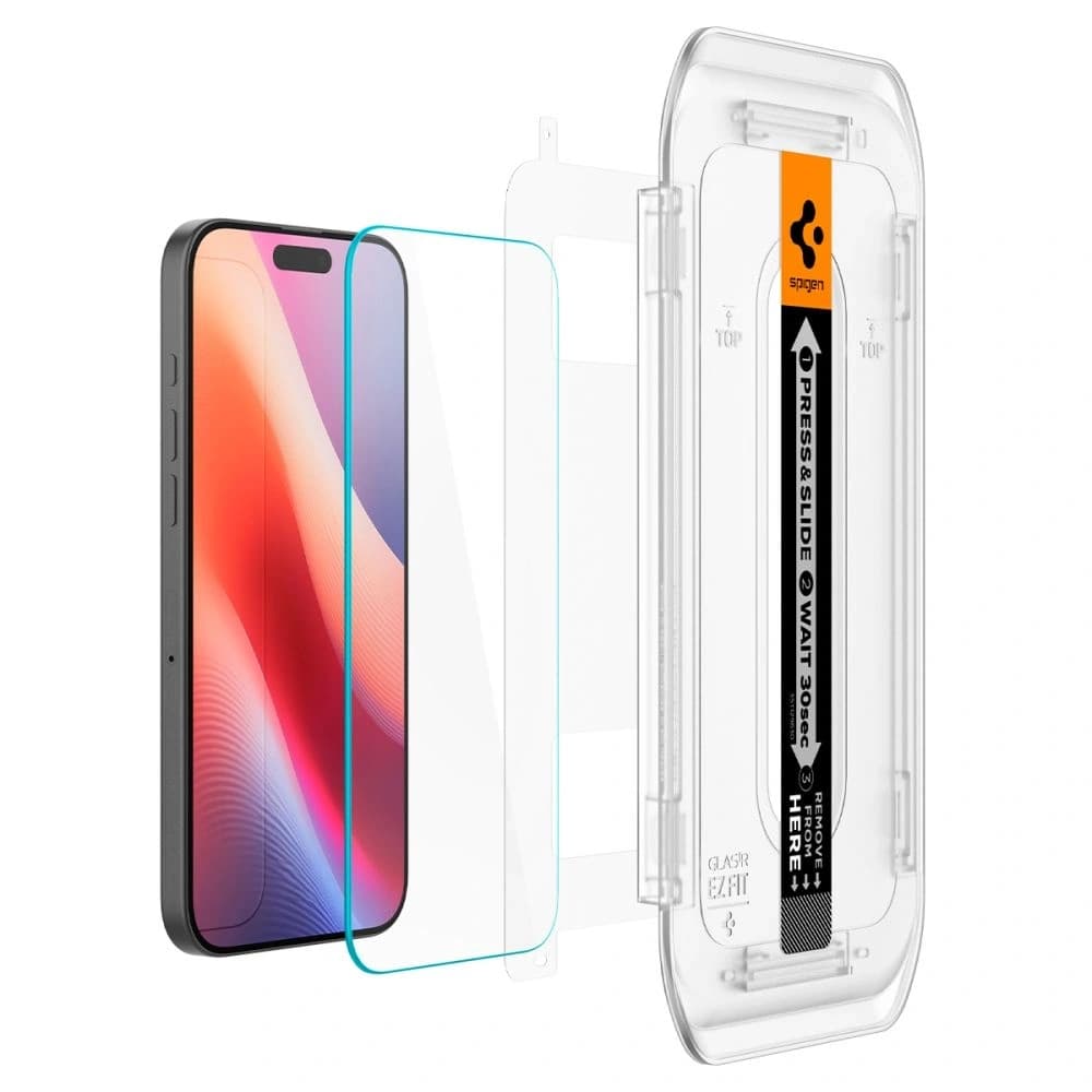 Spigen GLAS.tR ez Fit Apple iPhone 16 Pro Clear [2 PACK] - 5