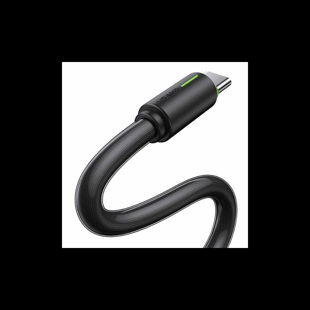USAMS YU Series USB-A / USB-C cable 3A 1m black - 3