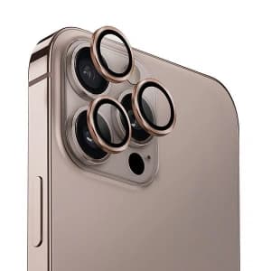 UNIQ Optix Aluminium Kamera Objektivschutz Apple iPhone 16 Pro / 16 Pro Max taupe gold