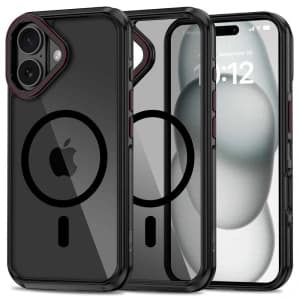 Tech-Protect MagHybrid MagSafe Apple iPhone 16 Black/red
