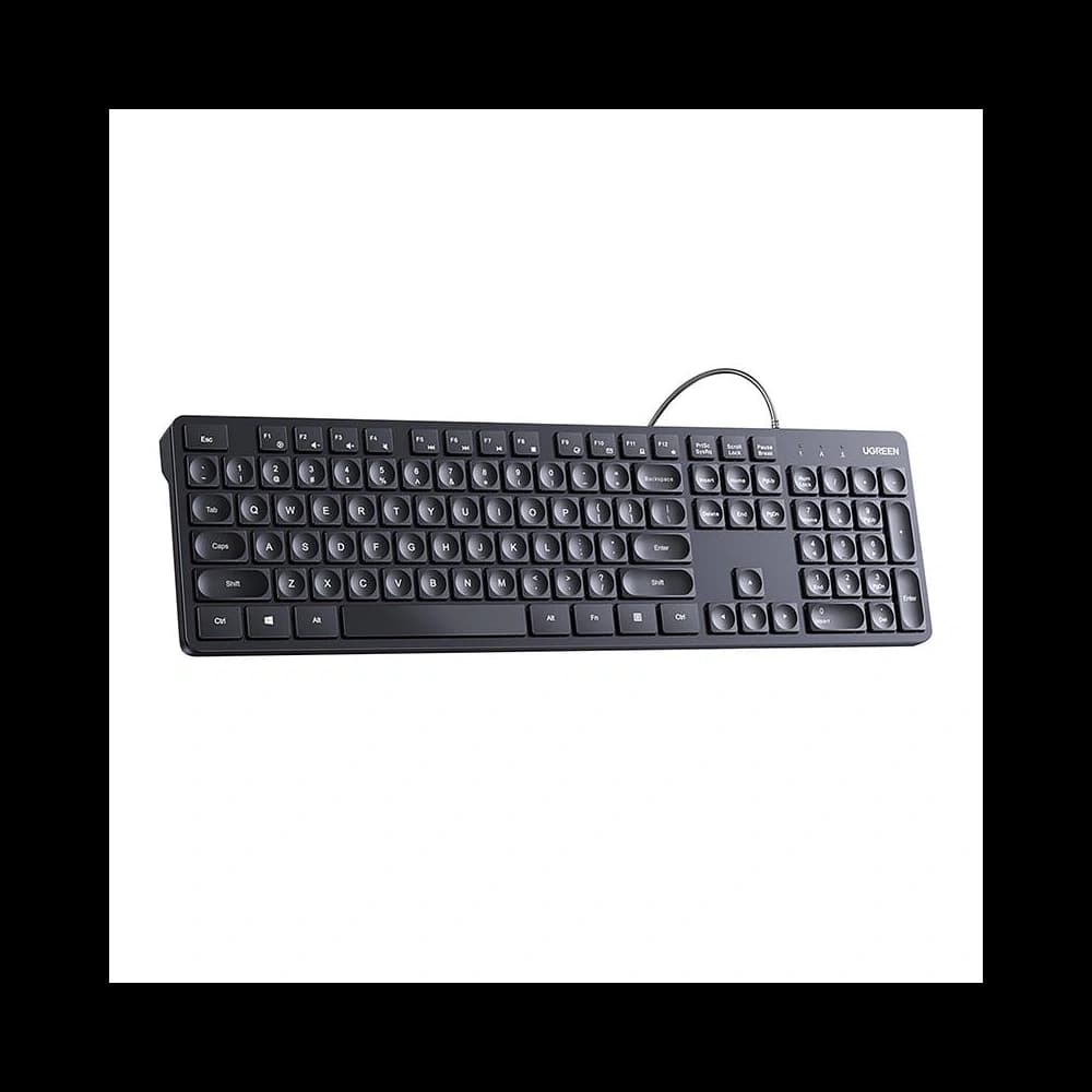 UGREEN KU004 kabelgebundenes Membran-Tastatur (schwarz) - 1