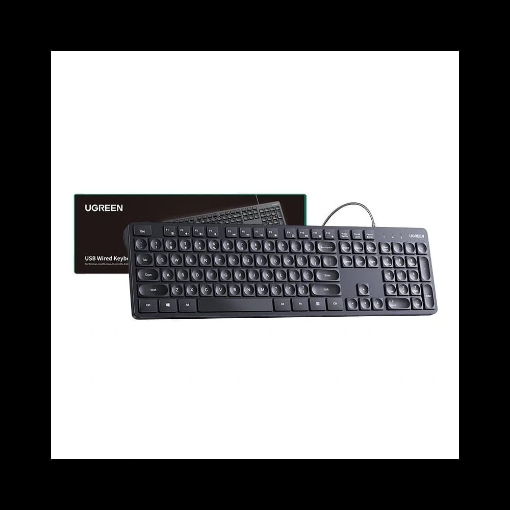 UGREEN KU004 kabelgebundenes Membran-Tastatur (schwarz) - 2