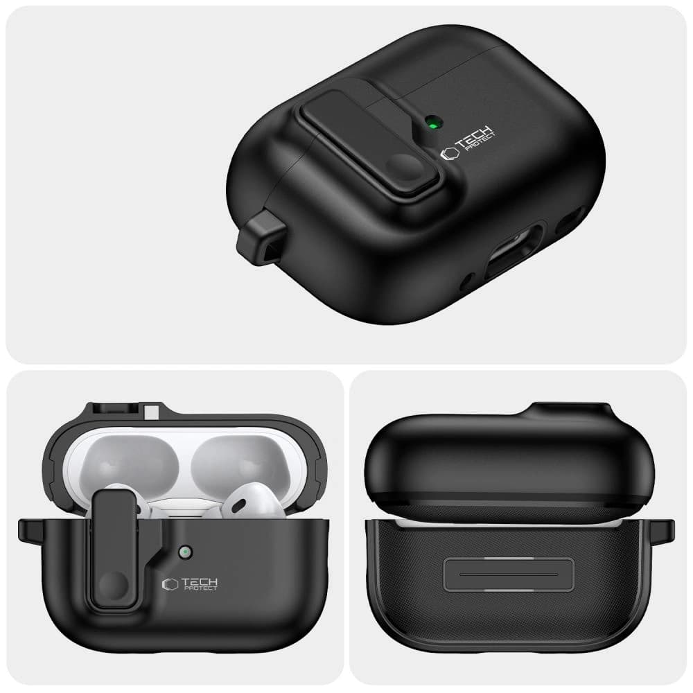 Tech-Protect Slim Hook Apple Airpods Pro 1 / 2 Schwarz - 3