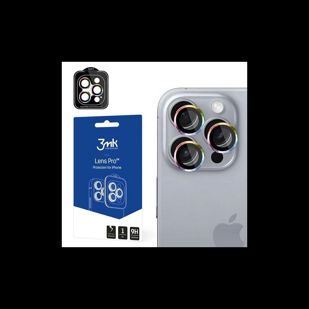 3MK Lens Protection Pro Apple iPhone 16 Pro / 16 Pro Max Regenbogen - 1
