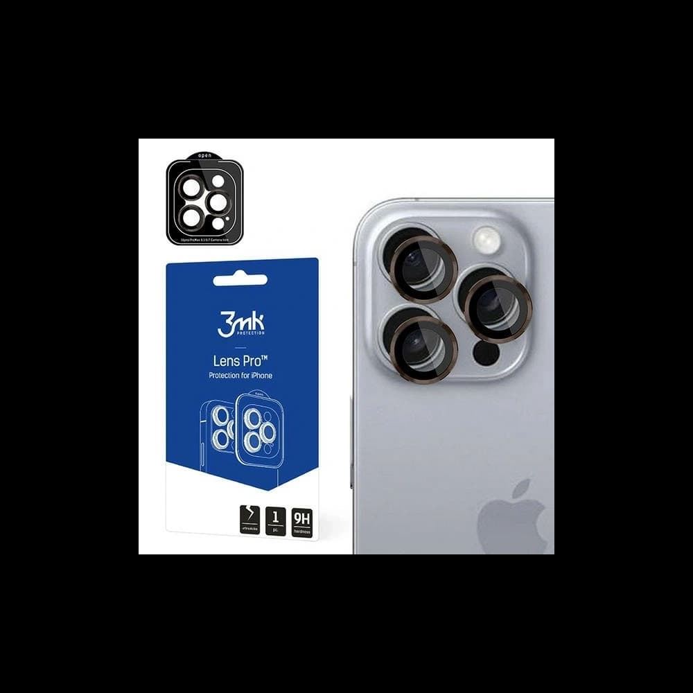 3MK Lens Protection Pro Apple iPhone 16 Pro / 16 Pro Max Rose Braun - 1