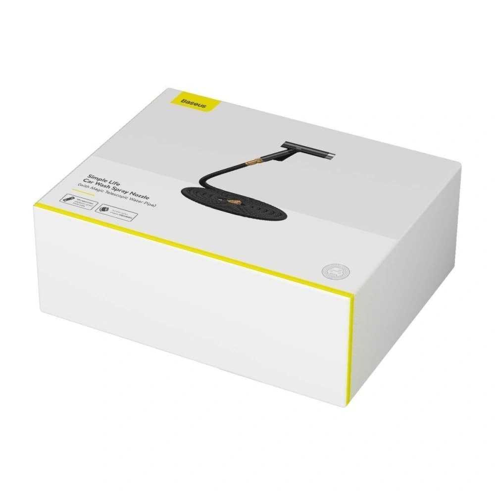 Baseus Simple Life Car Wash Spray Nozzle (with Magic Telescopic Water Pipe) 15m after water filling Black - 9