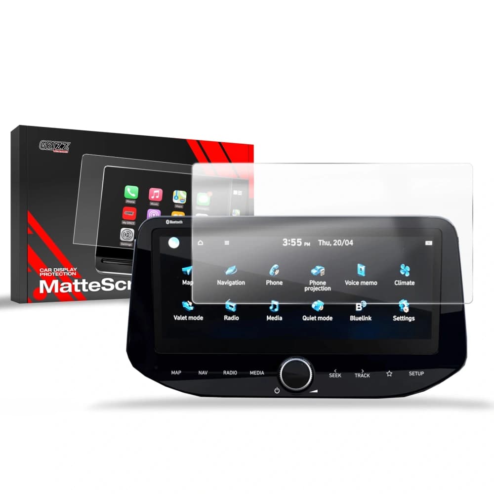 Matte GrizzGlass CarDisplay Protection Hyundai i30 10,25" Facelift 110x256mm (2024-2025) - 1