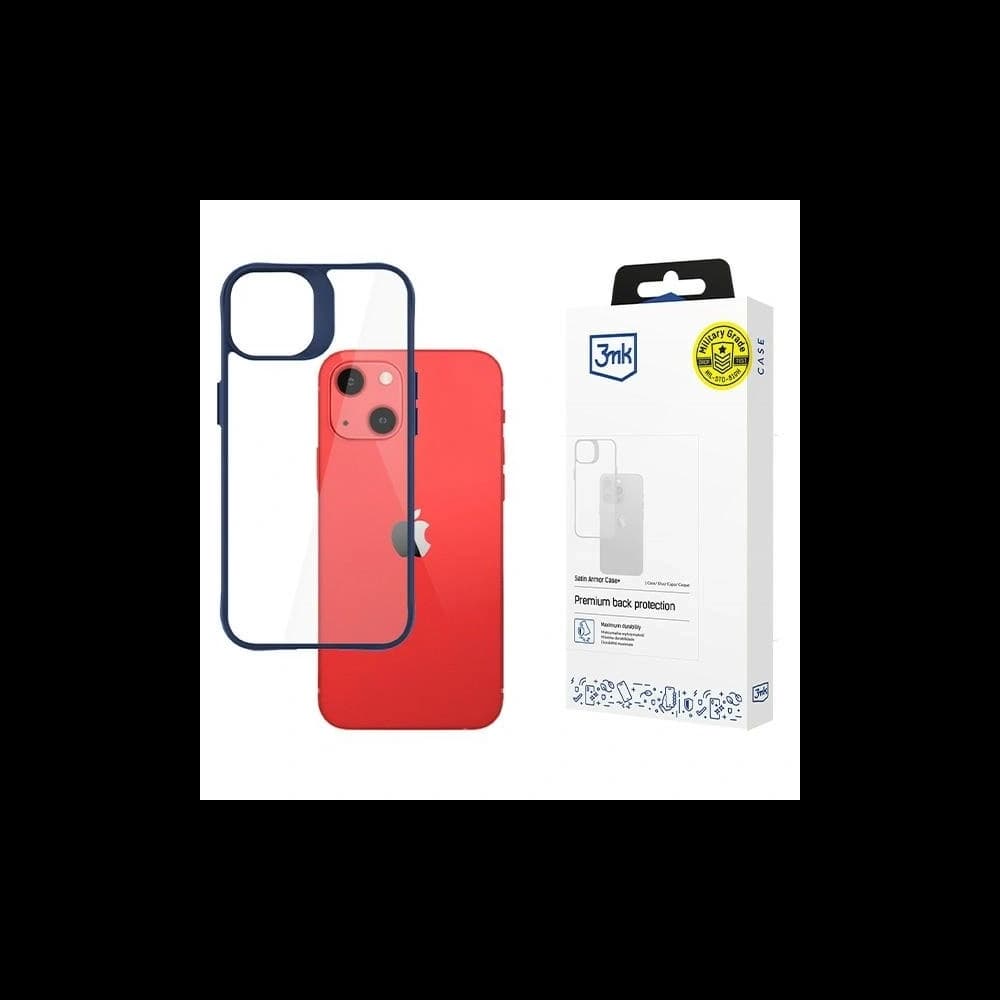 3MK Satin Armor Case+ Apple iPhone 13 blau - 1