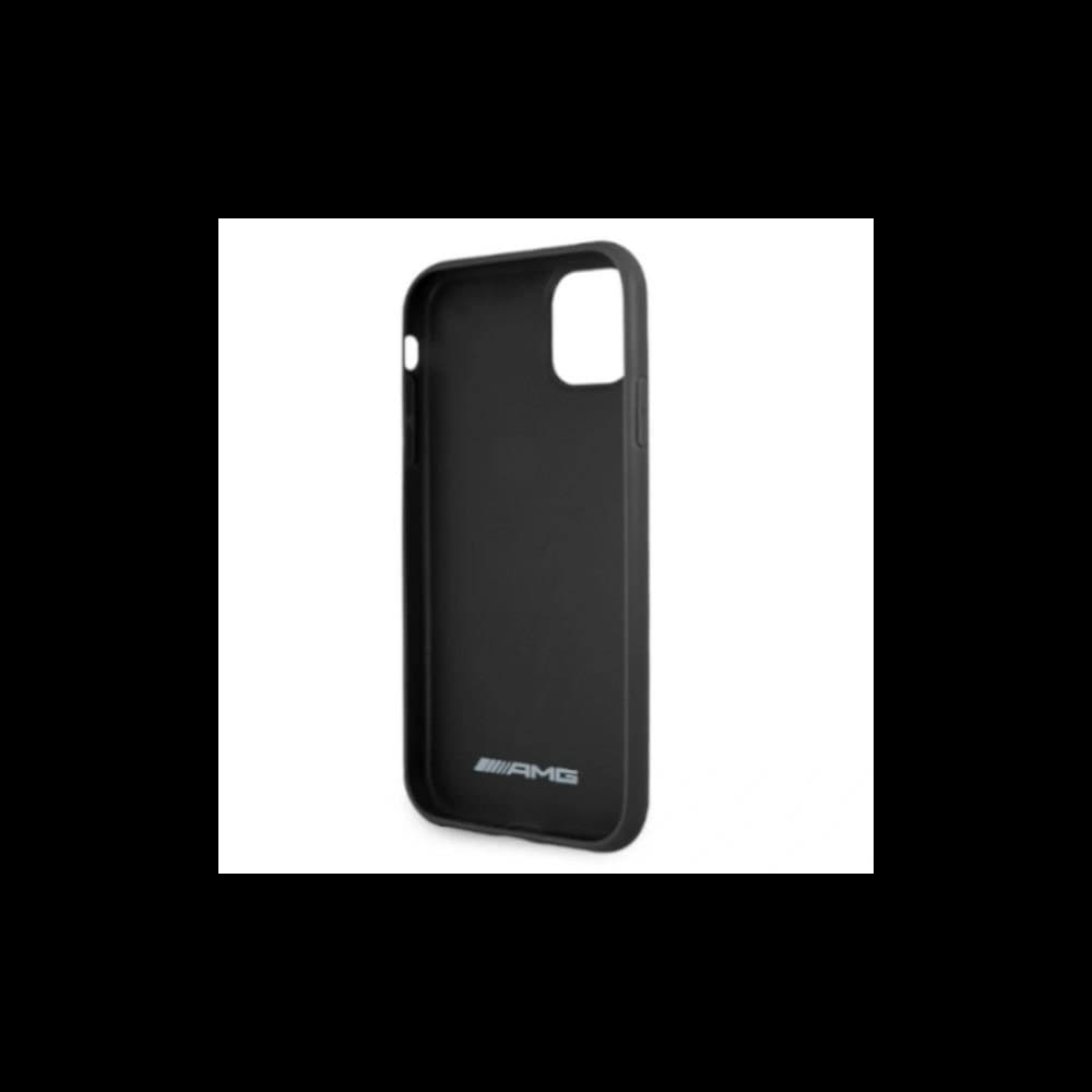 AMG AMHCN61GSEBK Apple iPhone 11 / XR hardcase Leather Debossed Lines black - 7