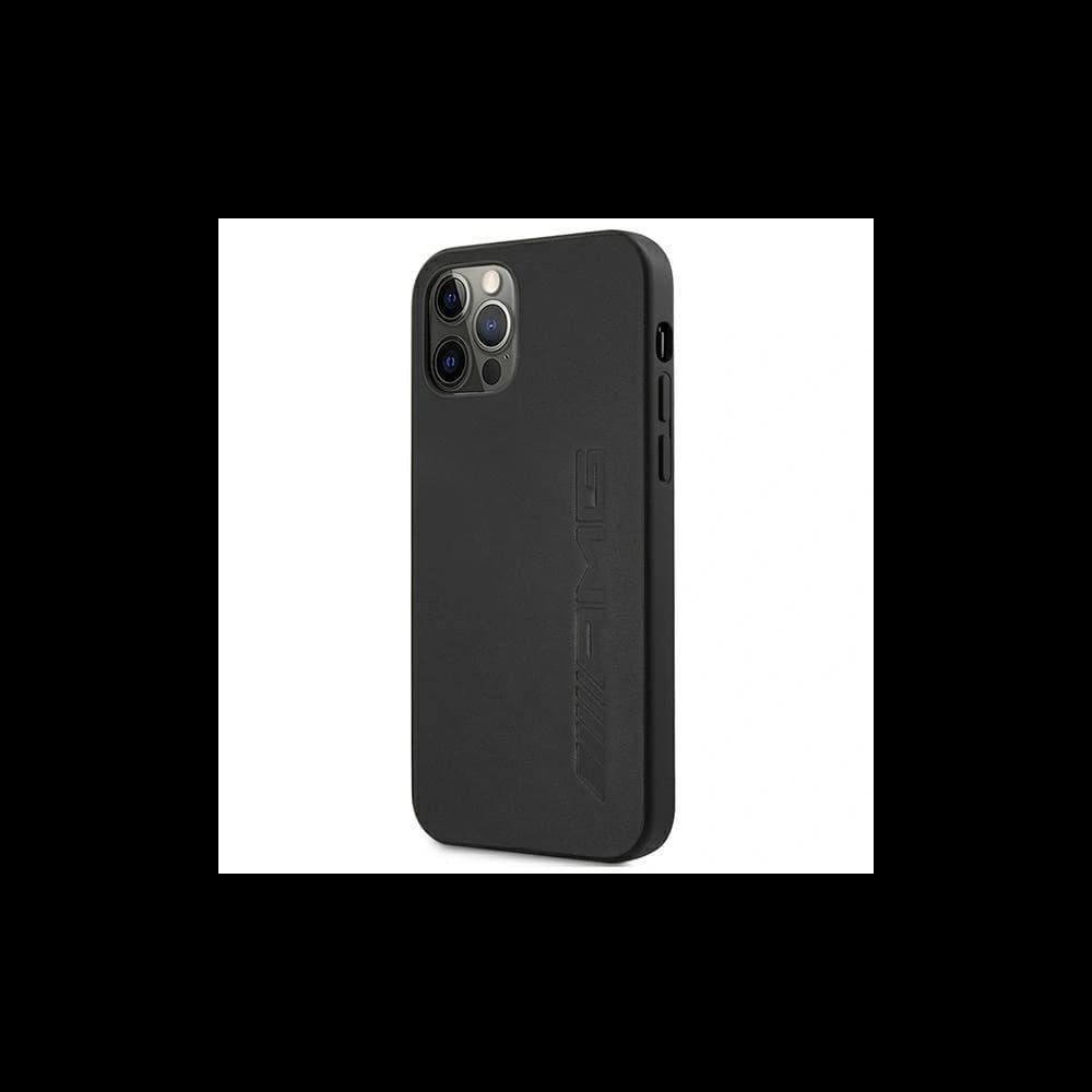 AMG AMHCP12LDOLBK Apple iPhone 12 Pro Max hardcase Leather Hot Stamped black - 2