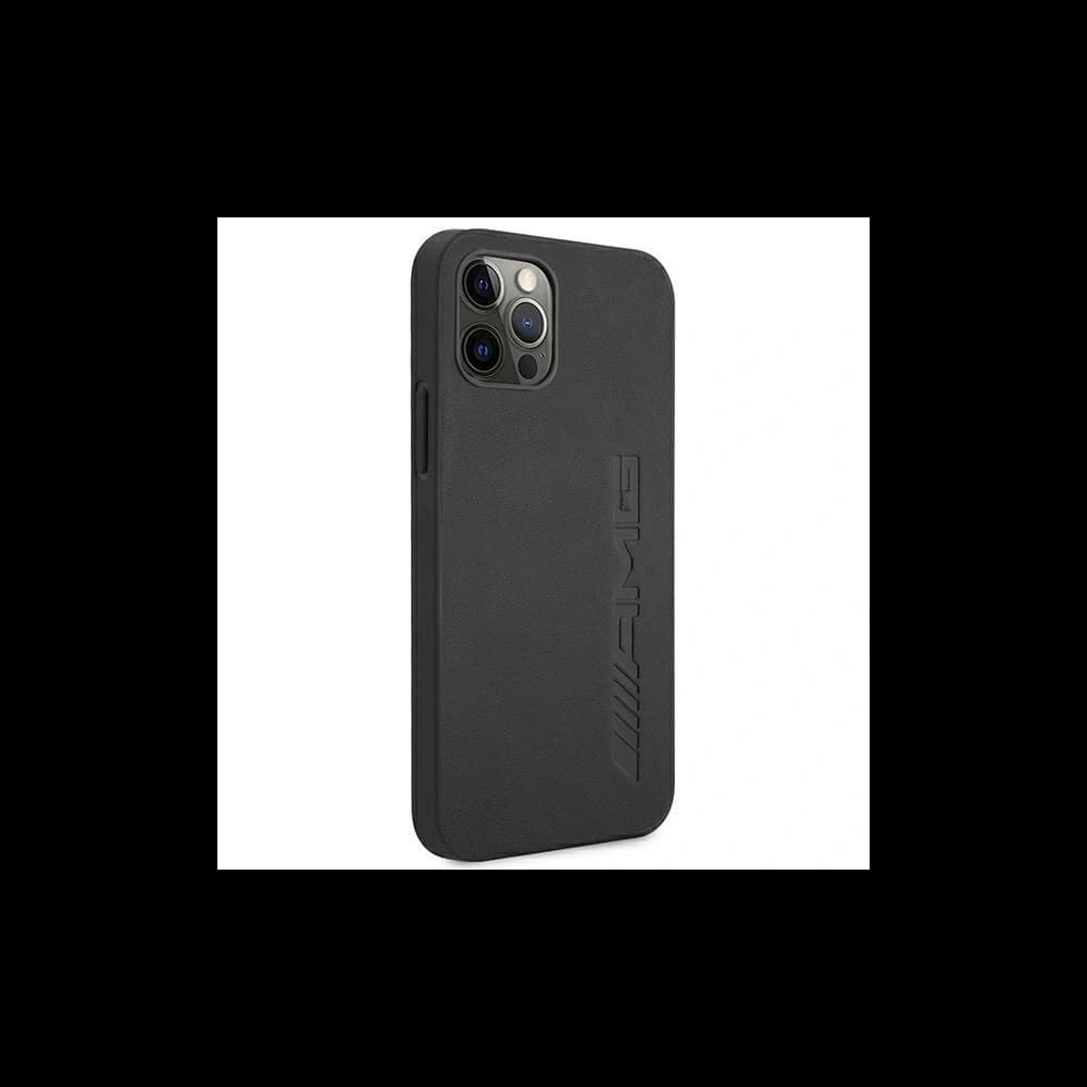 AMG AMHCP12LDOLBK Apple iPhone 12 Pro Max hardcase Leather Hot Stamped black - 4