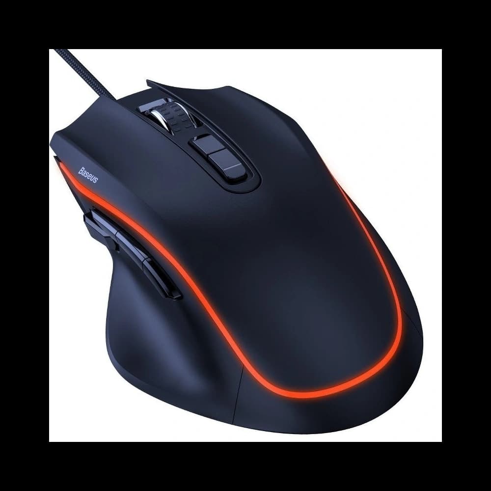 Baseus Gaming-Maus GAMO GM01, 9 programmierbare Tasten, 6400DPI (schwarz) - 1