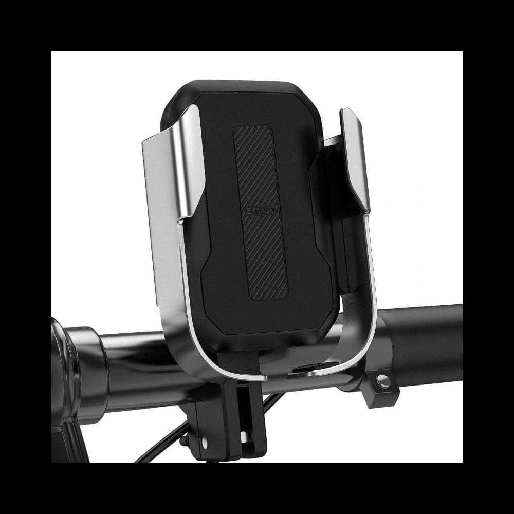 Baseus Telefonhalter Armor für Motorrad / Fahrrad / Roller / Scooter (silber) - 7