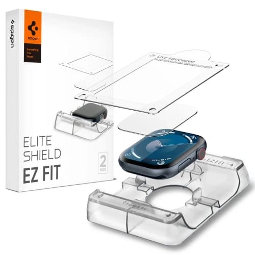 Spigen Elite Shield Ez Fit Apple Watch 10 / 11 46mm Clear [2 PACK]