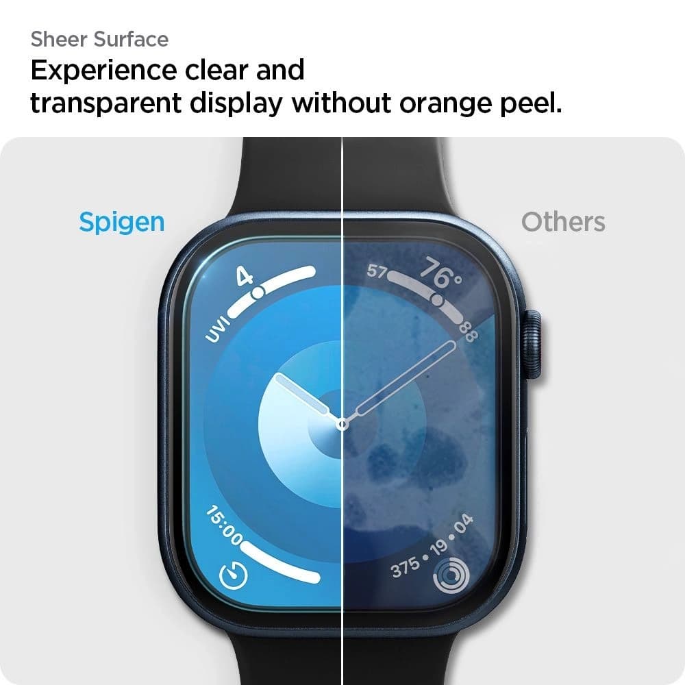 Spigen Elite Shield Ez Fit Apple Watch 10 / 11 46mm Clear [2 PACK] - 10