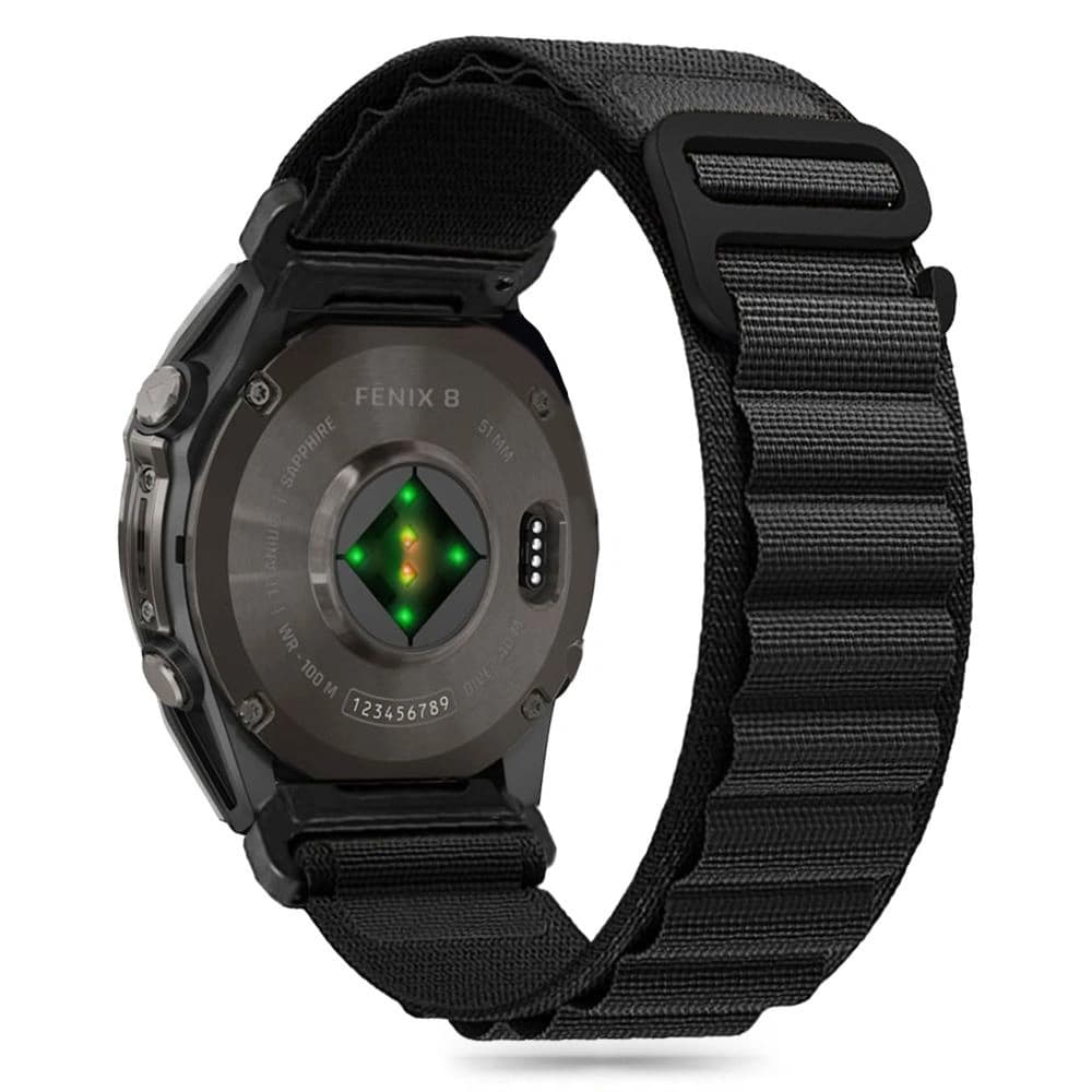 Tech-Protect Nylon Pro Garmin Fenix 5 / 6 / 6 Pro / 7 / 8 47mm / E Schwarz - 1